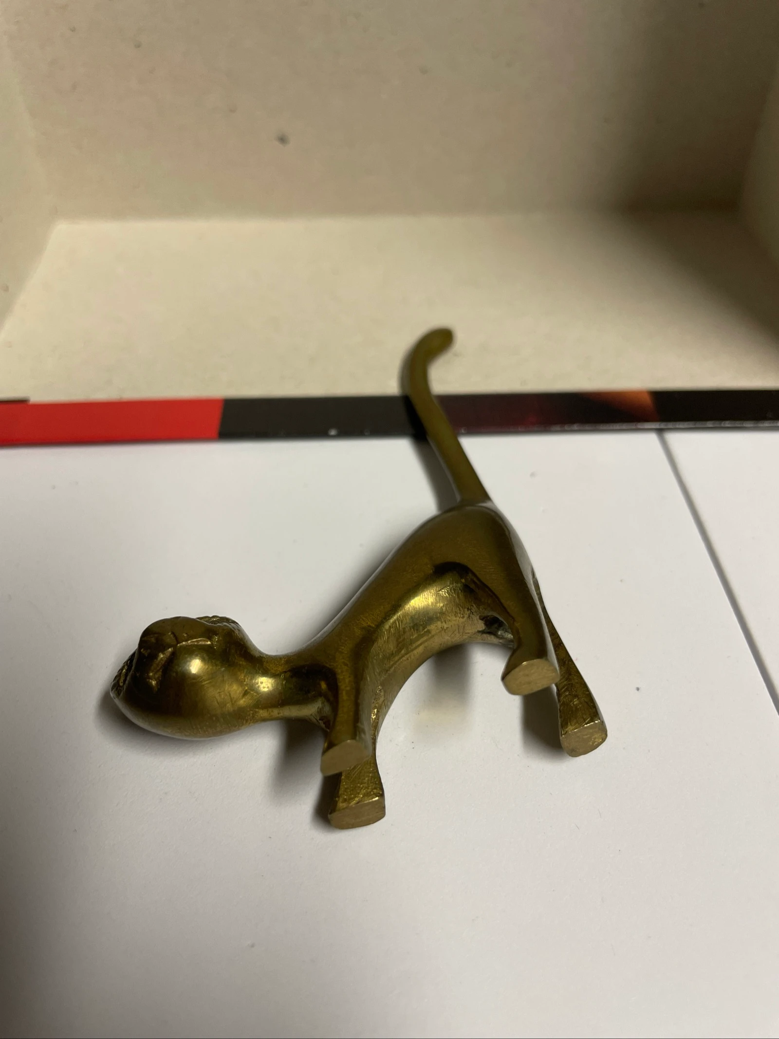 Small brass cat – photo 4